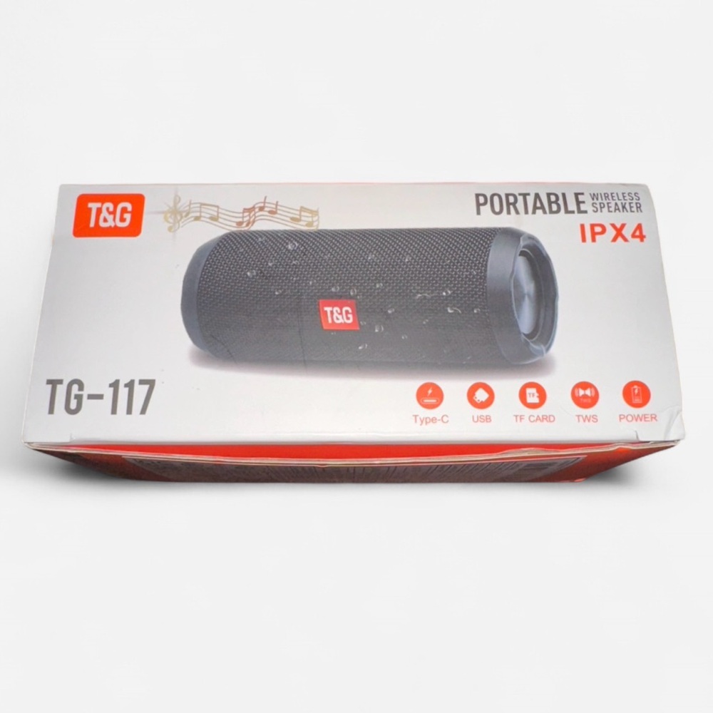 T&G Gray Portable Speaker with IPX4